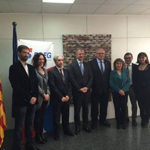 Reunió amb el Consell Comarcal i la FOEG amb el cònsol francès pels temes fronterers