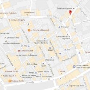 Obres al carrer Peralada de Figueres