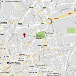 Canvi de sentit al carrer Sant Roc de Figueres.