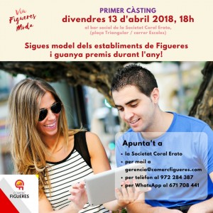 Primer càsting #ViuFigueresModa per ser model d'establiments de Figueres