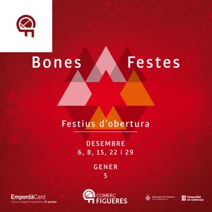 Festius amb obertures autoritzades pel Nadal 2019