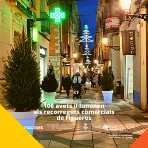 100 testos il·luminen els carrers de Figueres