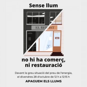 Sense llum, no hi ha comerç ni restauració
